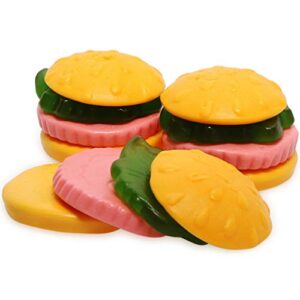 Giant Gummy Krabby Patties Candy, SpongeBob Burger Sliders, 9.52 Ounce