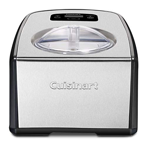 Cuisinart ICE-100 Compressor Ice Cream and Gelato Maker Bundle with Ice Cream Homemade Ice Cream and Dessert Book (2 Items)