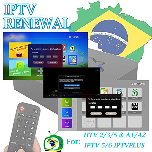 iptv Brazil Renew for a.2 a.3 h.tv 3 5 6 IP-TV 5 6 8 Renewal Código de ativação