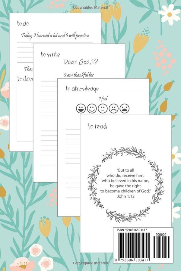 Prayer Journal for Girls: A Faith-Building Guided Journal with Writing and Drawing Prompts and Bible Verses (Gratitude and God's Word)