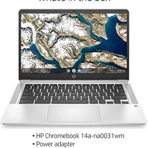 HP Chromebook 14A-NA0031WM 14" 4GB 64GB Intel Pentium Silver N5000 X4 1.1GHz Chrome OS, Silver