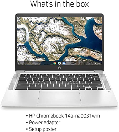 HP Chromebook 14A-NA0031WM 14" 4GB 64GB Intel Pentium Silver N5000 X4 1.1GHz Chrome OS, Silver