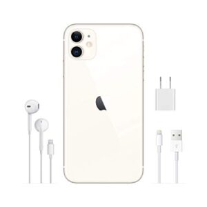 Apple iPhone 11 64GB, White - Locked Cricket Wireless (Renewed)