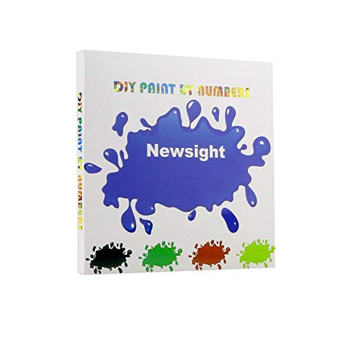 Newsight Paint by Numbers for Adults & Kids & Beginners DIY Acrylic Painting Gift Kits Drawing Paintwork with Paintbrushes(16 * 20 inch Street Under Eiffel Tower)
