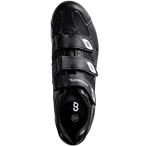 CyclingDeal Mountain Bicycle Bike Men's MTB Cycling Shoes Black Compatible with Shimano SPD and CrankBrothers Cleats | Size 46