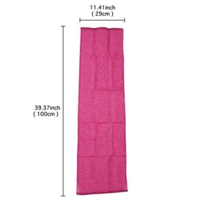 Extra Rough, Exfoliating Washcloth [Made in Japan] Exfoliating Towel Special Texture Makes Fluffy Foam Lather, Back Scrubber, Dead Skin Cell Remover [Loofah for Women and Men] Red