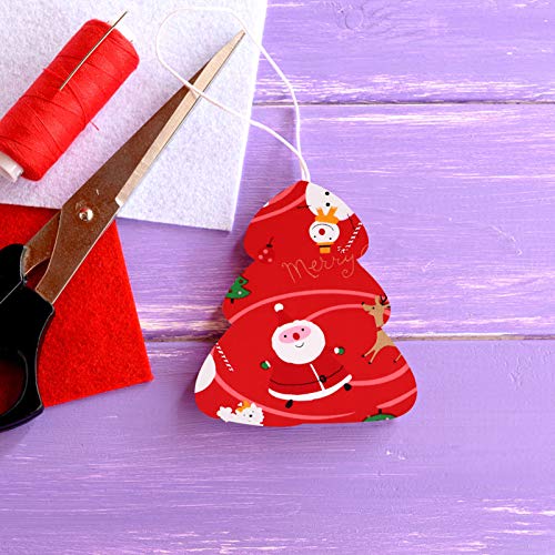 Quilting Fabric 10Pcs Christmas Cotton Fabric Bundles Multi-Color Fabric Patchwork Christmas Tree Fat Quarters Precut Santa Claus Fabric Scraps for Christmas DIY Quilting Quilted Fabric