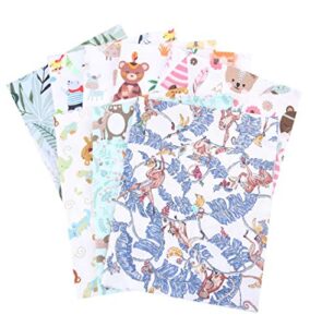 moonyli 8pcs cotton fabric bundle cartoon gedruckt quilting fabric prints cotton fabric cartoon muster nähmaterial diy quilting fabric scraps set für patchwork craft