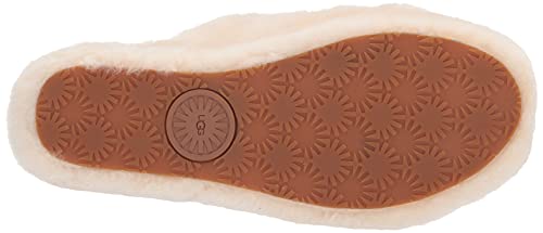 UGG Women's Fluff Yeah Slide Slipper, Natural, 9 M US