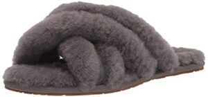 ugg women's scuffita slipper, charcoal, 8