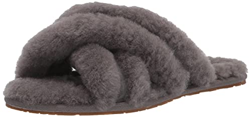 UGG Women's SCUFFITA Slipper, Charcoal, 8