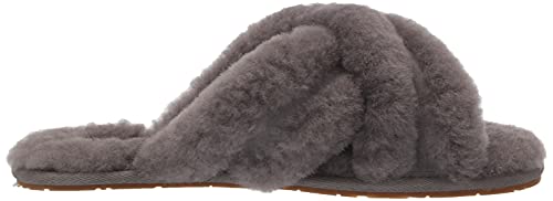 UGG Women's SCUFFITA Slipper, Charcoal, 8