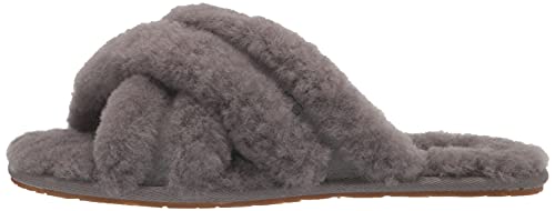 UGG Women's SCUFFITA Slipper, Charcoal, 8