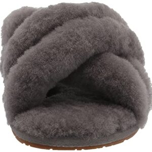 UGG Women's SCUFFITA Slipper, Charcoal, 8