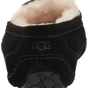 UGG Unisex-Child's Ascot Slipper, Black Suede, 1 M US