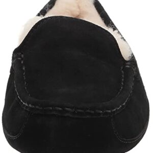 UGG Unisex-Child's Ascot Slipper, Black Suede, 1 M US