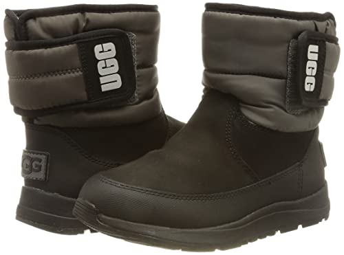 UGG K Toty Weather Snow Boot, Black/Charcoal, 13 US Unisex Little Kid