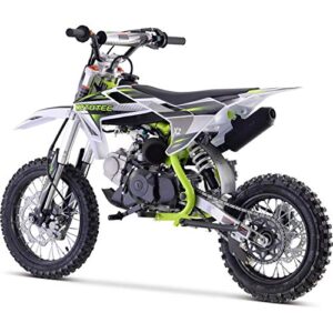 MotoTec X2 110cc 4-Stroke Gas Dirt Bike Green, 61x28x40, (MT-DB-X2-110cc_Green)