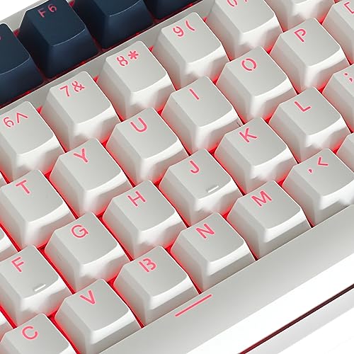 Happy Balls PBT Keycaps Backlit Cherry MX Keycap Set Doubleshot OEM Profile Translucent with Keycap Puller for US UK Layout 61 68 84 87 104 108 MX Switches Mechanical Keyboard