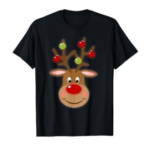 RUDOLPH Red Nose Reindeer T-Shirt | Santa Christmas T-Shirt