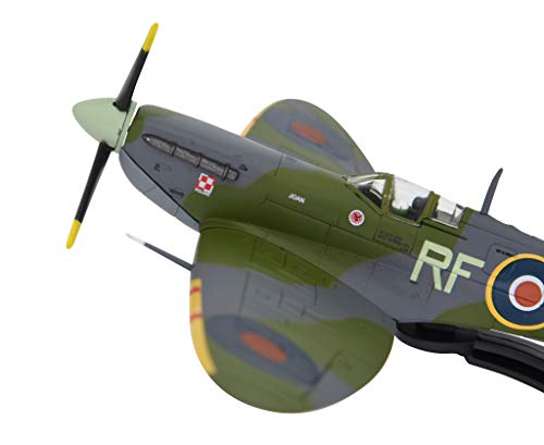 TANG DYNASTY(TM) 1:72 Supermarine Spitfire Fighter Attack Metal Plane Model, World War II Royal Air Force 1941, Military Airplane Model,Diecast Plane,for Collecting and Gift