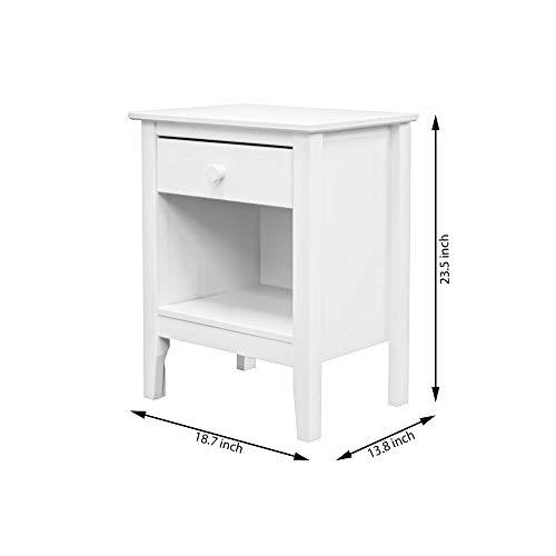 Adeptus Easy Pieces Nightstand, White