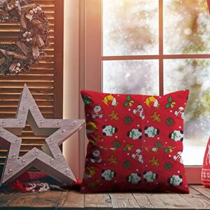 Healifty Fabrics 8Pcs Christmas Cotton Fabric Sheet Patchwork Cloth Quilting Precut Scraps Sewing Fabric Bundles for DIY Christmas Stocking Tree Wreath Doll 25x25cm Drapery