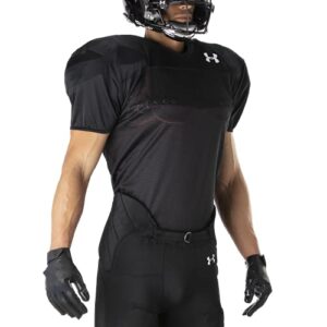 under armour youth practice jersey, small, black