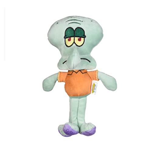 SpongeBob SquarePants for Pets Squidward Figure Plush Dog Toy | 9 Inch Medium Dog Toy for Spongebob Fans | Octopus Squeaky Dog Toy for All Dogs Made from Soft Plush Fabric