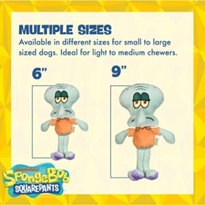 SpongeBob SquarePants for Pets Squidward Figure Plush Dog Toy | 9 Inch Medium Dog Toy for Spongebob Fans | Octopus Squeaky Dog Toy for All Dogs Made from Soft Plush Fabric