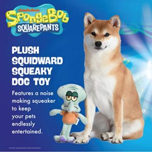 SpongeBob SquarePants for Pets Squidward Figure Plush Dog Toy | 9 Inch Medium Dog Toy for Spongebob Fans | Octopus Squeaky Dog Toy for All Dogs Made from Soft Plush Fabric