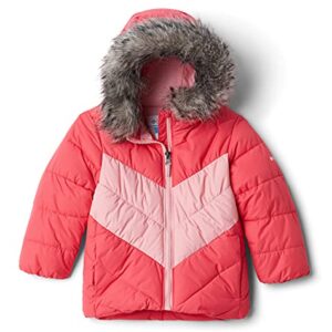 Columbia Youth Girls Arctic Blast Jacket, Bright Geranium/Pink Orchid, Large