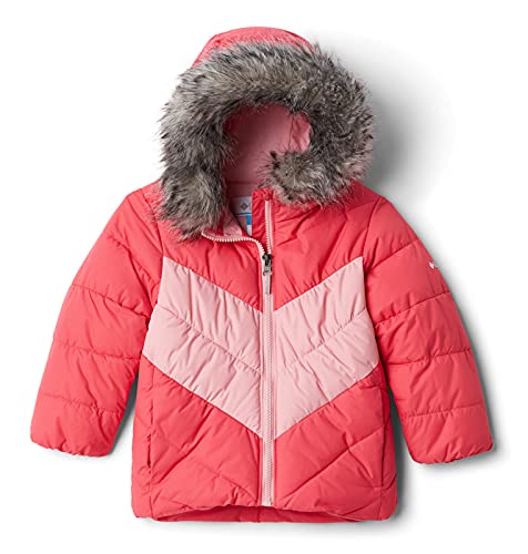 Columbia Youth Girls Arctic Blast Jacket, Bright Geranium/Pink Orchid, Large