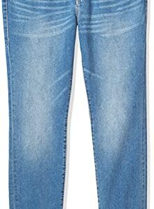 True Religion Men's Rocco Big T Skinny Fit Jean with Back Flap Pockets, Medium Beach Trail, 36W X 34L