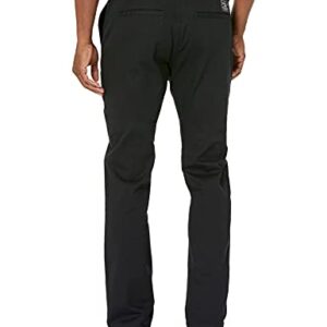 DC APPAREL mens Worker Straight Chino Casual Pants, Black, 34W x 32L US