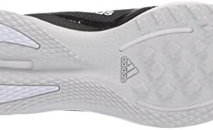 adidas Men's Icon 7 Turf Baseball Shoe, Black/White/Silver Metallic, 12