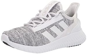 adidas men's kaptir 2.0 trail running shoe, white/white/black, 9.5