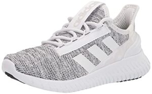 adidas men's kaptir 2.0 trail running shoe, white/white/black, 12