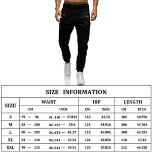 Mens Fashion Athletic Joggers Pants - Sweatpants Trousers Cotton Cargo Pants Mens Long Pants Khaki