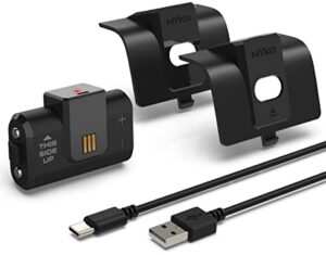 nyko power kit for xbox series x, xbox one and xbox one elite controllers - power accessories: rechargeable battery pack, 10 ft usb- c cable and replacement battery pack for xbox 1 & xbox series x/s
