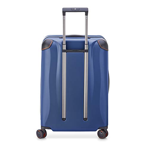 DELSEY Paris Cactus Hardside Luggage with Spinner Wheels, Navy, Checked-Medium 24 Inch