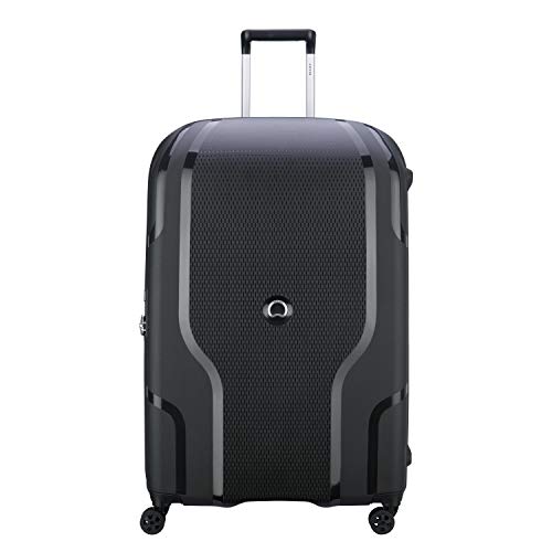 DELSEY Paris Clavel Hardside Expandable Luggage with Spinner Wheels, Black, Checked-Large 30 Inch