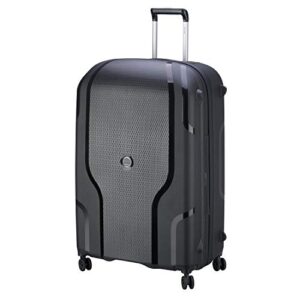 DELSEY Paris Clavel Hardside Expandable Luggage with Spinner Wheels, Black, Checked-Large 30 Inch