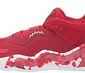 adidas Unisex D.O.N. Issue 3 Basketball Shoe, Team Power Red/White/Vivid Red, 9.5 US Men