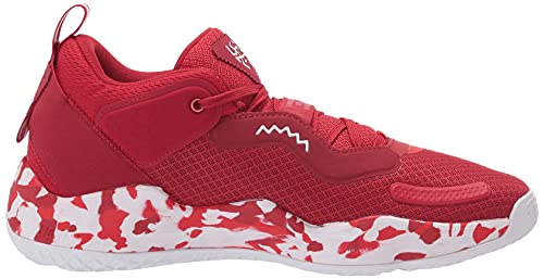 adidas Unisex D.O.N. Issue 3 Basketball Shoe, Team Power Red/White/Vivid Red, 9.5 US Men