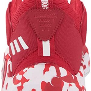 adidas Unisex D.O.N. Issue 3 Basketball Shoe, Team Power Red/White/Vivid Red, 9.5 US Men