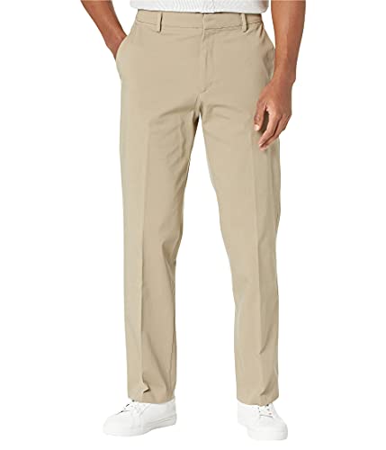 Dockers Men's City Trouser Classic Fit Smart 360 Tech Pants, Timberwolf (Waterless), 36W x 32L