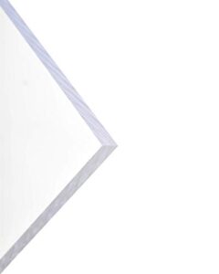 buyplastic cast clear acrylic plexiglass plastic sheet 1/2" thick, size 12" x 48" and more, plexi glass for crafts, glass replacement board