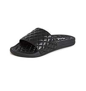 APL: Athletic Propulsion Labs Women's Lusso Slides, Black, 7 Medium US