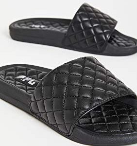 APL: Athletic Propulsion Labs Women's Lusso Slides, Black, 7 Medium US